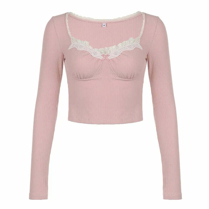 2000's Baby Lace Pink Top: Trendy Outfit Ideas for Spring & Beyond