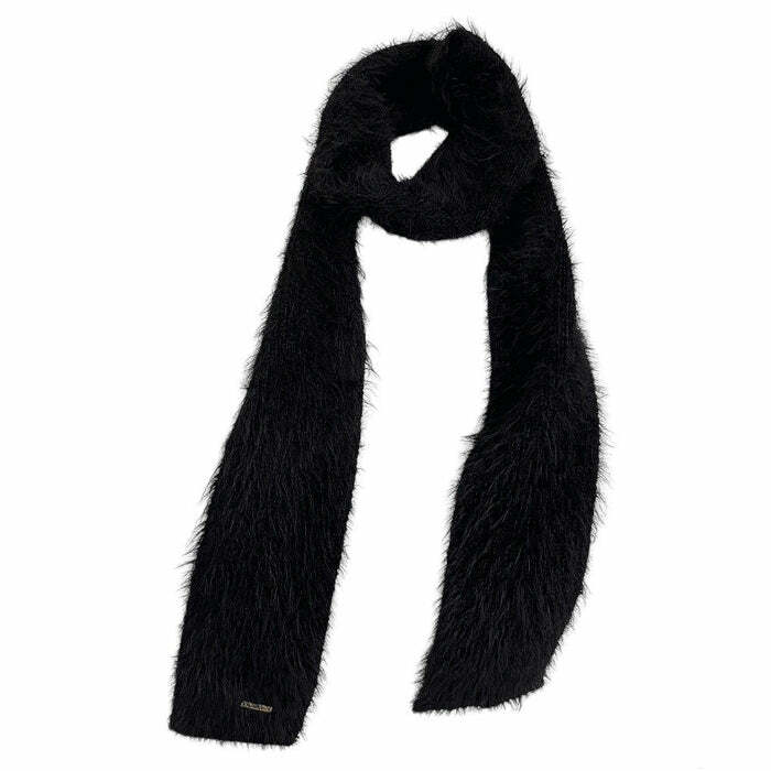 2000's Popstar Fuzzy Scarf: Trendy Outfit Ideas for Concerts & Casual Looks