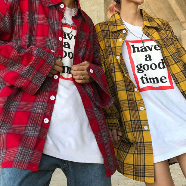 90s Plaid Check Shirt: Trendy Outfit Ideas for Casual & Concert Looks