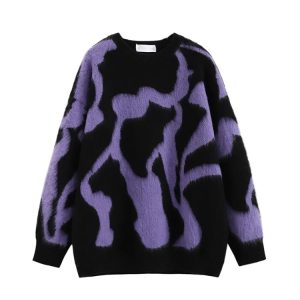 Abstract Dream Oversized Sweater: Perfect for Casual Outfits & Concerts