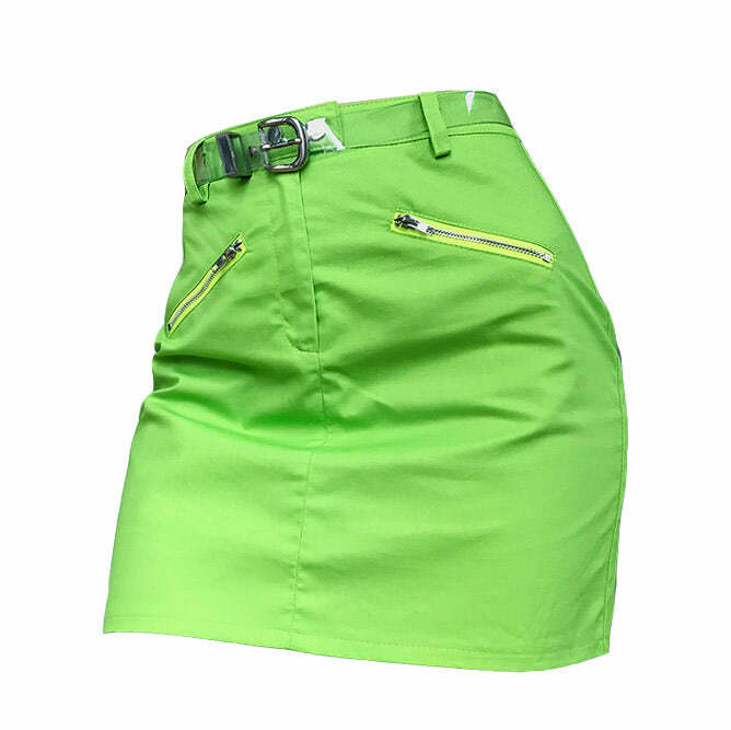 Acid Spark Green Skirt: Trendy Outfit Ideas for Concerts & Casual Outings