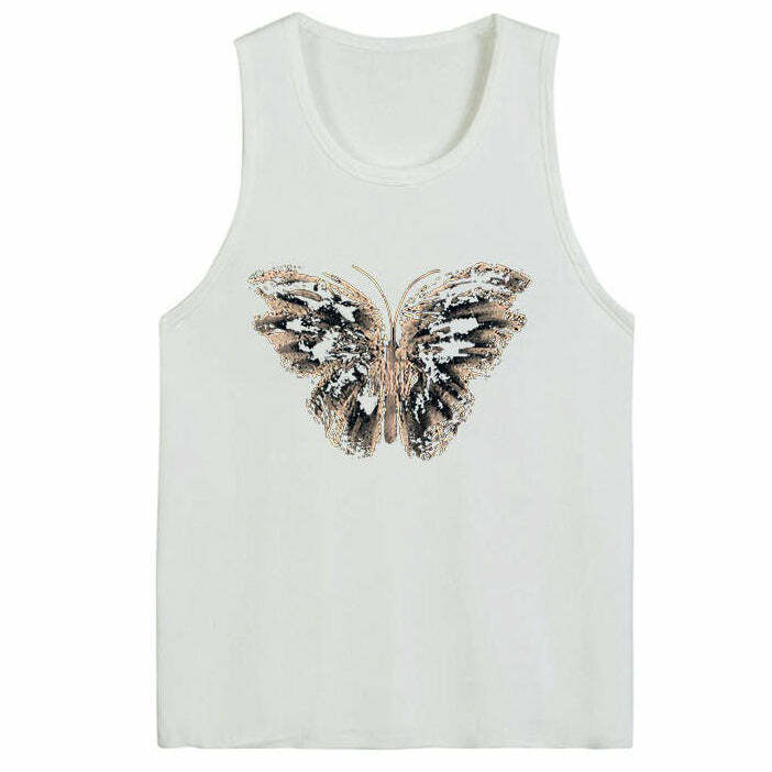 Aesthetic Butterfly Print Tee - Cute 2000s Outfits & Y2K Fashion