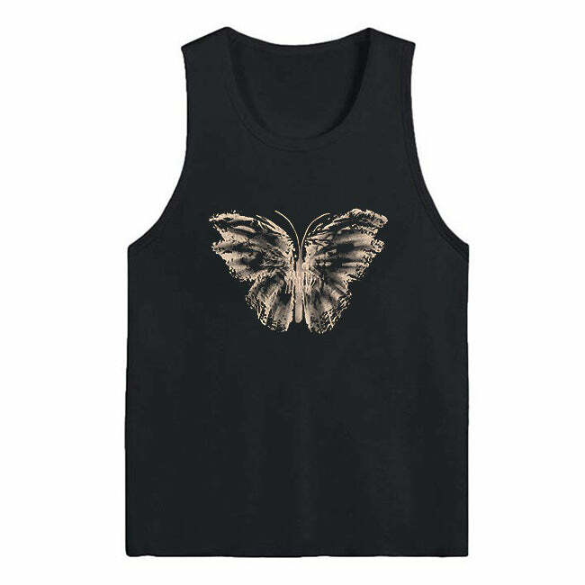 Aesthetic Butterfly Print Tee - Cute 2000s Outfits & Y2K Fashion