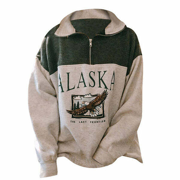 Alaska Zip Up Sweatshirt: Perfect for Casual Outfits & Spring Style