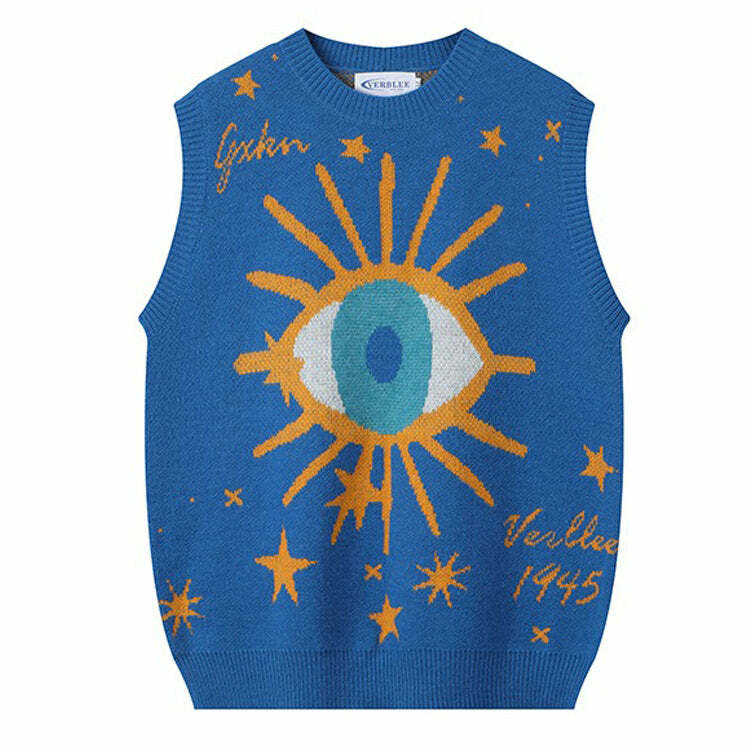 All-Seeing Eye & Stars Aesthetic Vest: Trendy Outfit Ideas & Fashion Fits