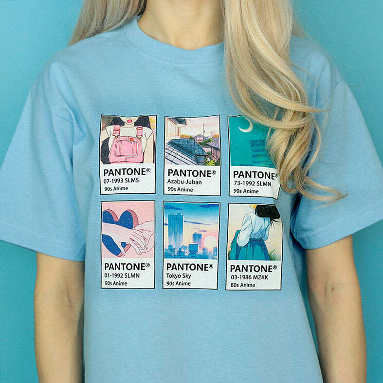 Anime Pantone T-Shirt: Trendy Outfit Ideas for Casual & Concert Looks