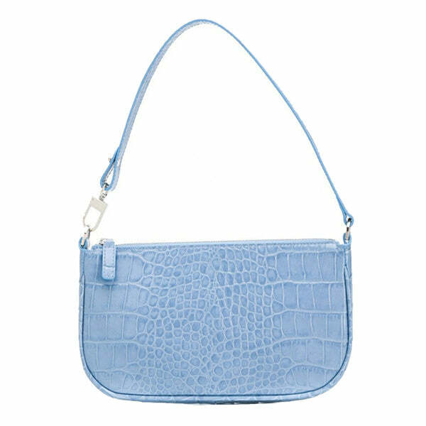 Baby Blue Baguette Bag - Cute 2000s Outfits & Y2K Fashion Inspiration