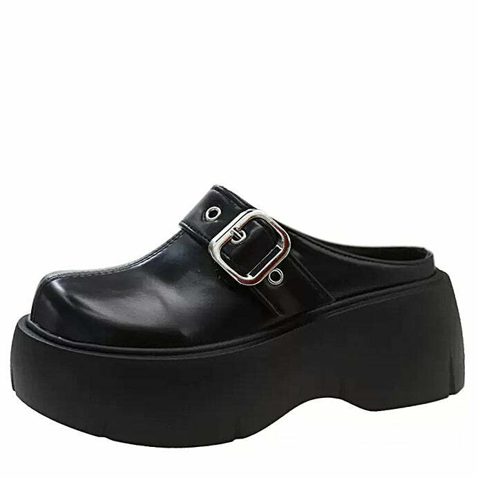 Bad Manners Chunky Platform Mules: Perfect for Spring Outfits & Concerts