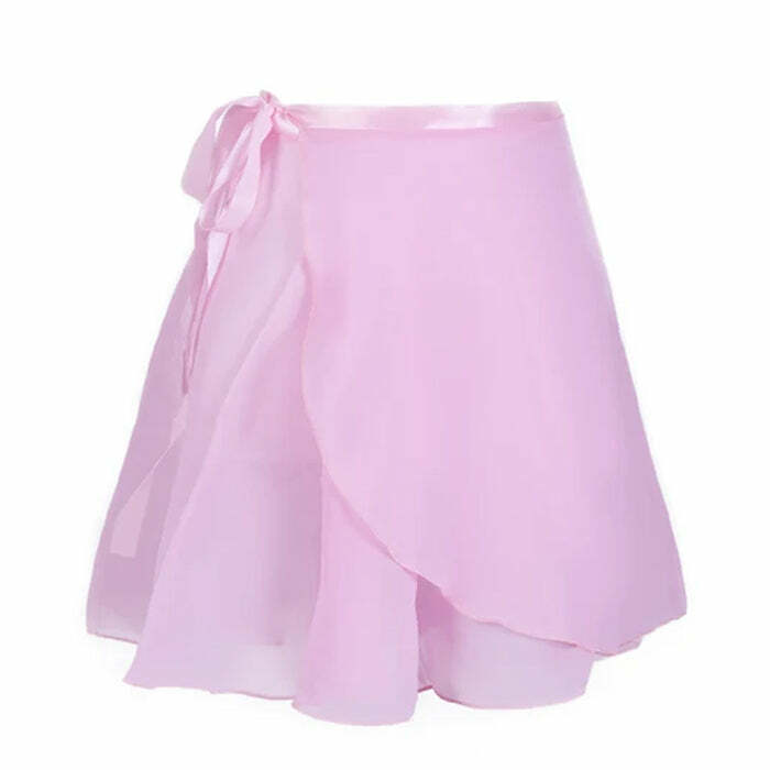 Balletcore Wrap Skirt - Cute 2000s Outfits, Y2K Fashion Inspiration