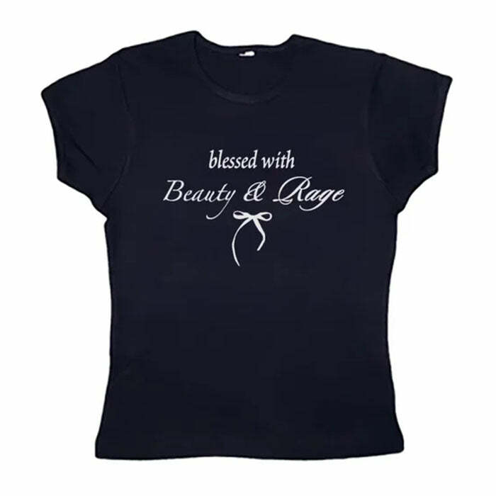 Beauty & Rage Y2K Crop Tee: Trendy Outfit Ideas for Every Occasion