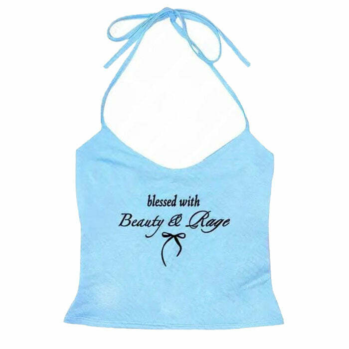 Beauty & Rage Y2K Halter Top: Trendy Outfit Ideas for Every Occasion