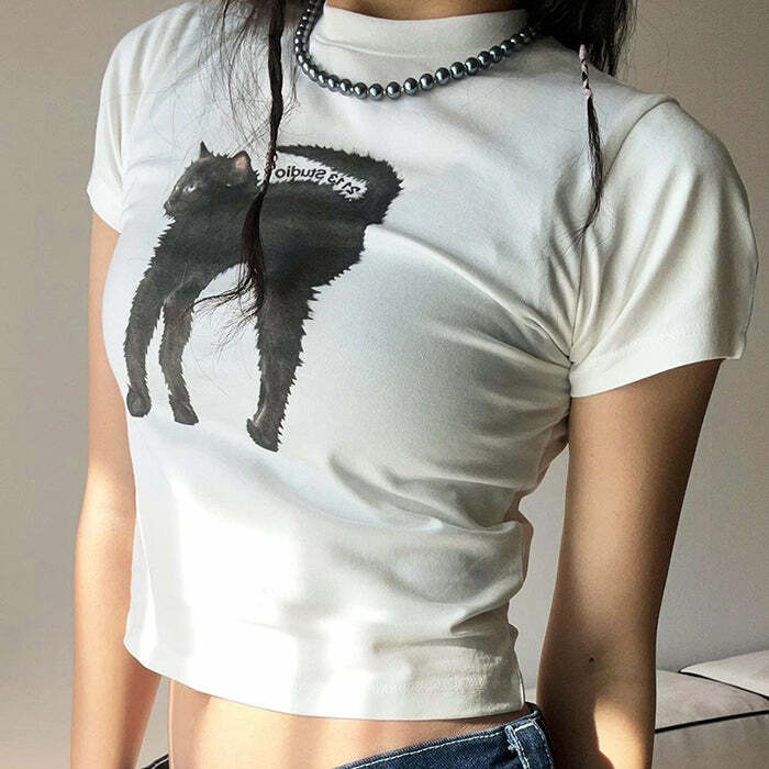 Black Cat Crop Top: Trendy Outfit Ideas for Concerts, Casual