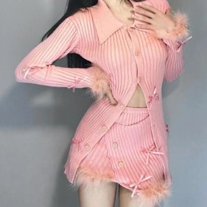 Blush Feather Dream Set: Chic Outfit Ideas for Every Occasion