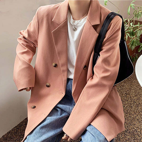 Blush Oversized Jacket: Perfect for Spring Outfits & Concert Outfit Ideas