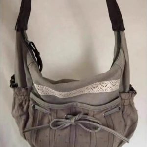 Boho Lace-Trim Hobo Bag: Perfect for Spring Outfits & Concert Outfit Ideas