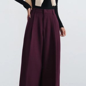 Bordeaux Breeze Palazzo Pants: Chic Outfit Ideas for Every Occasion