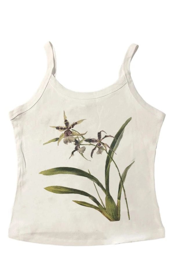 Botanical Bloom Tank Top: Perfect for Spring Outfits & Concert Outfit Ideas