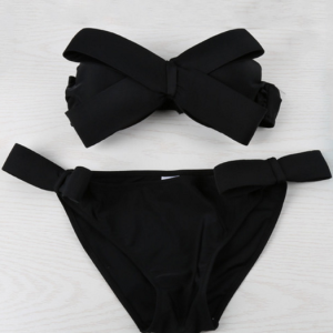 Bow Bandeau Bikini Set: Trendy Swimwear for Summer Outfits & Beach Days