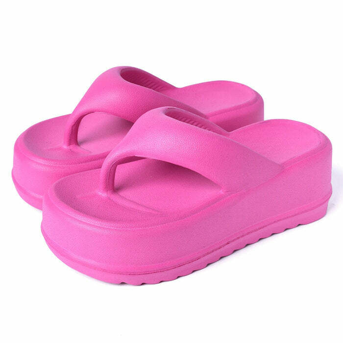 Bubble Gum Platform Sandals: Perfect for Spring Outfits & Concert Looks