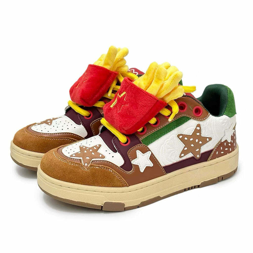 Burger & Star Sneakers: Trendy Shoes for Stylish Outfits & Events