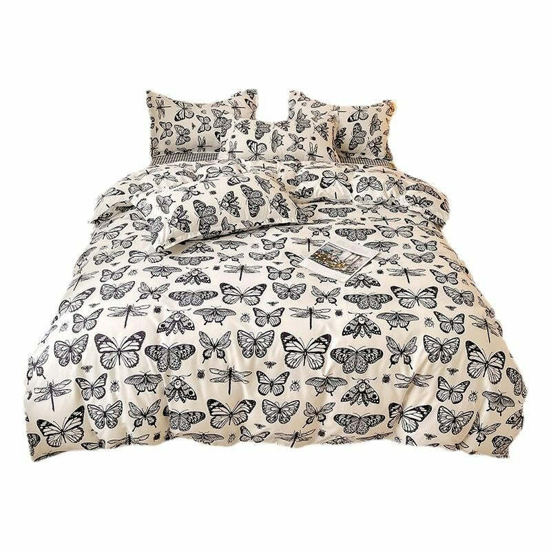 Butterfly Aesthetic Bedding Set: Dreamy Outfits for Cozy Spring Vibes