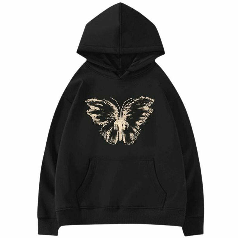 Butterfly Print Aesthetic Hoodie: Trendy Outfit Ideas for Every Occasion