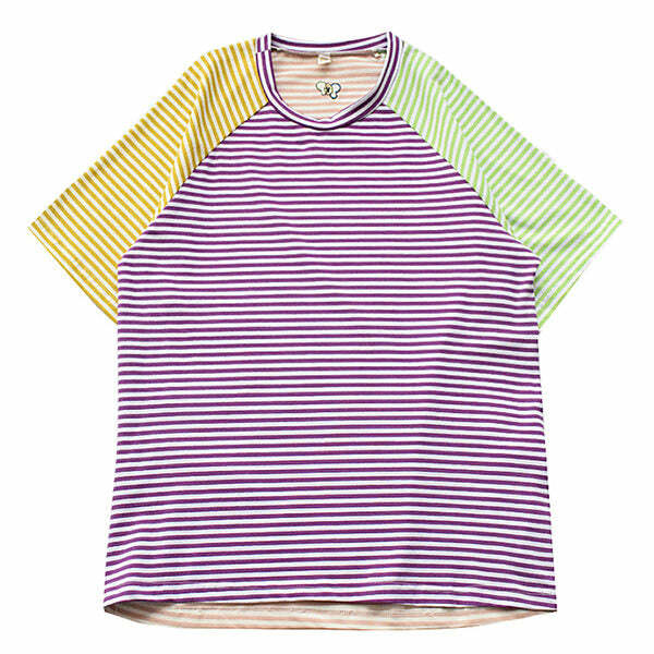 Candy Stripes Tee - Cute 2000s Outfits, Y2K Fashion, Vintage Style Top