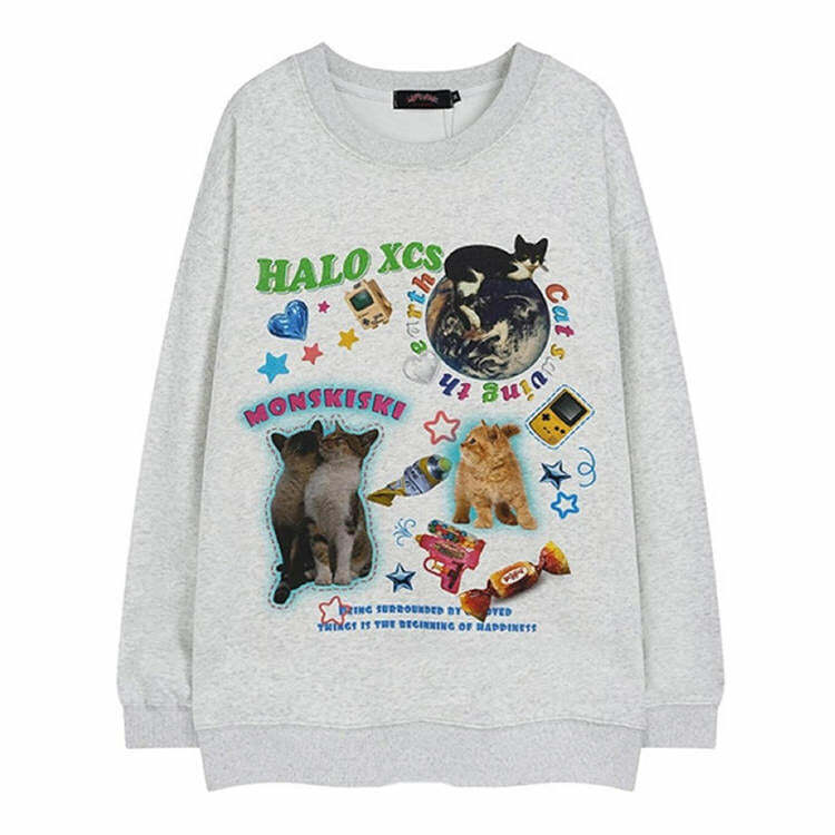 Cat Planet Graphic Sweatshirt: Trendy Outfit Ideas for Every Occasion