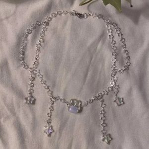 Celestial Crystal Star Choker: Perfect for Concerts, Date Nights