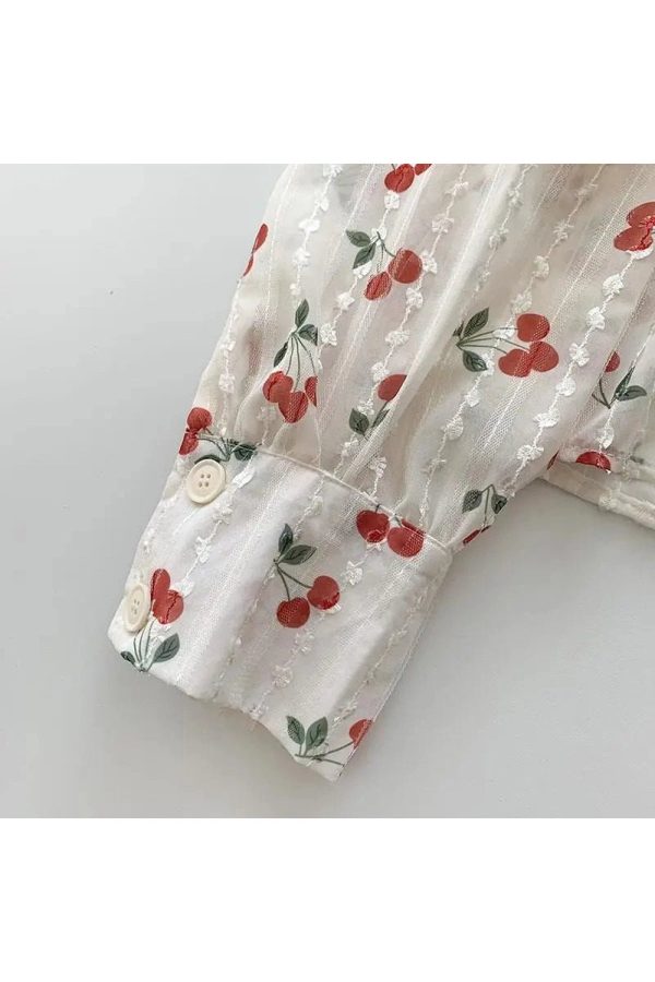 Cherry Blossom Button-Up Blouse: Perfect for Spring Outfits & Date Nights