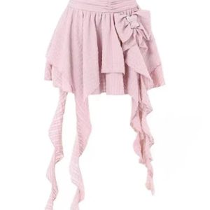 Chic Asymmetrical Bowknot Fairy Skirt: Perfect for Spring Outfits & Events