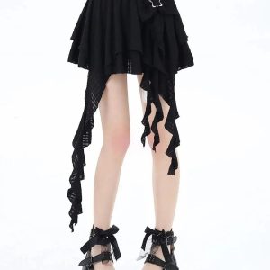 Chic Asymmetrical Bowknot Fairy Skirt: Perfect for Spring Outfits & Events