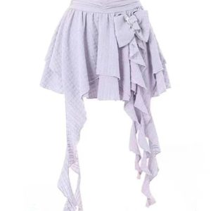 Chic Asymmetrical Bowknot Fairy Skirt: Perfect for Spring Outfits & Events