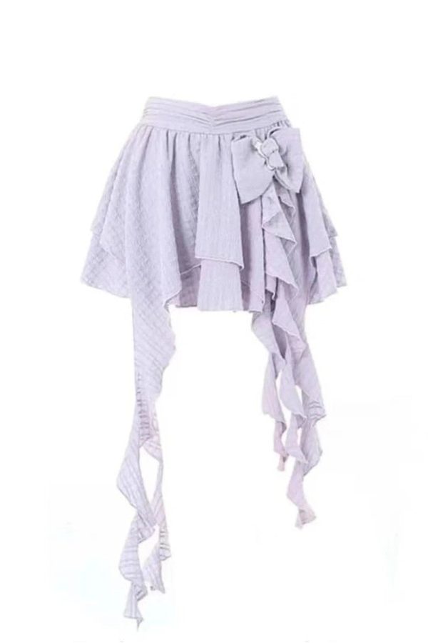 Chic Asymmetrical Bowknot Fairy Skirt: Perfect for Spring Outfits & Events