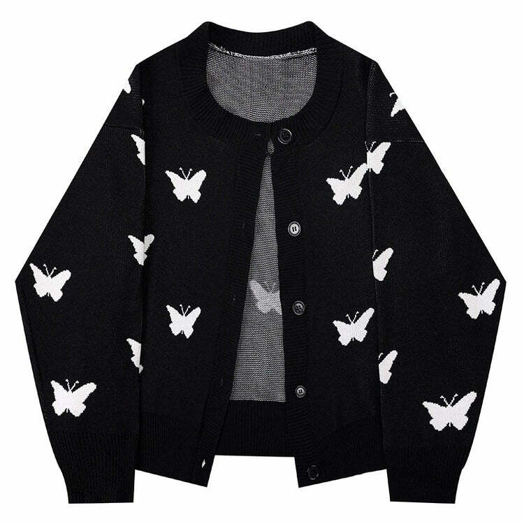 Chic Butterfly Cardigan: Perfect for Spring Outfits & Concert Outfit Ideas