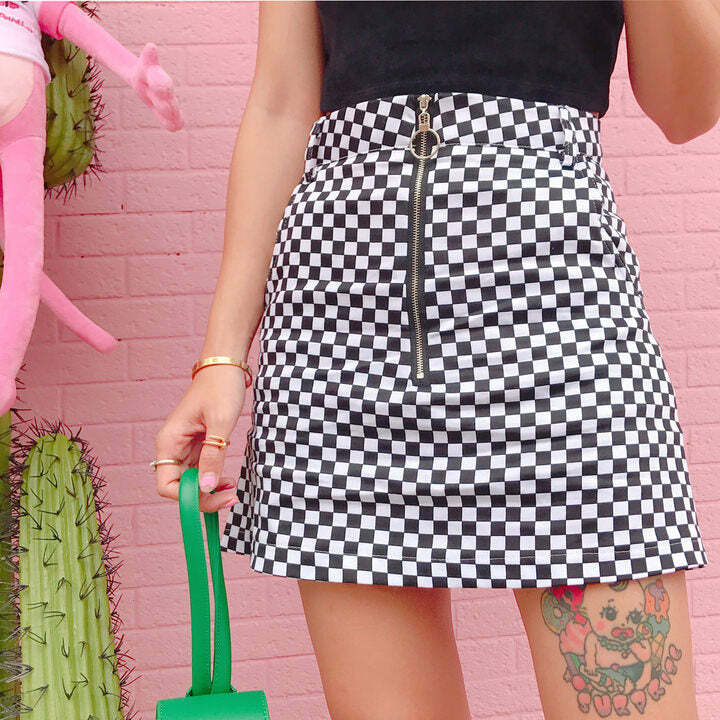 Chic Checker Skirt: Versatile Outfit Ideas for Every Occasion