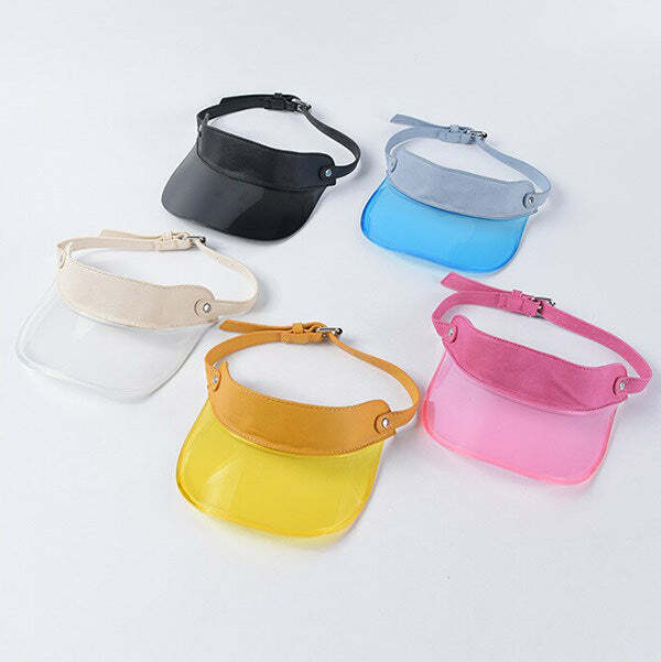 Chic Clear Visor for Stylish Outfits: Perfect for Concerts & Casual Looks