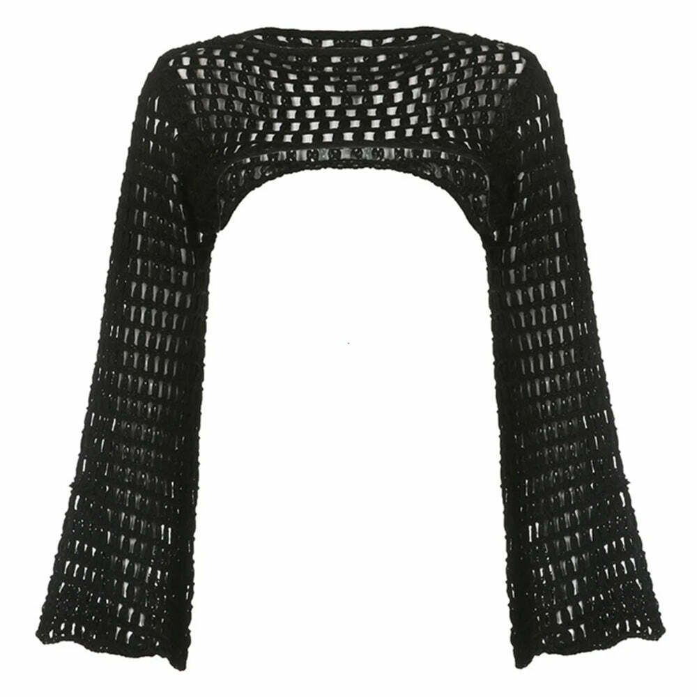 Chic Crochet Bolero Shrug Top: Perfect for Spring Outfits & Concerts