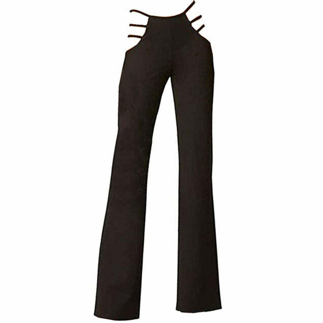 Chic Cut Out Flare Trousers: Perfect for Concerts, Date Nights & Spring Outfits