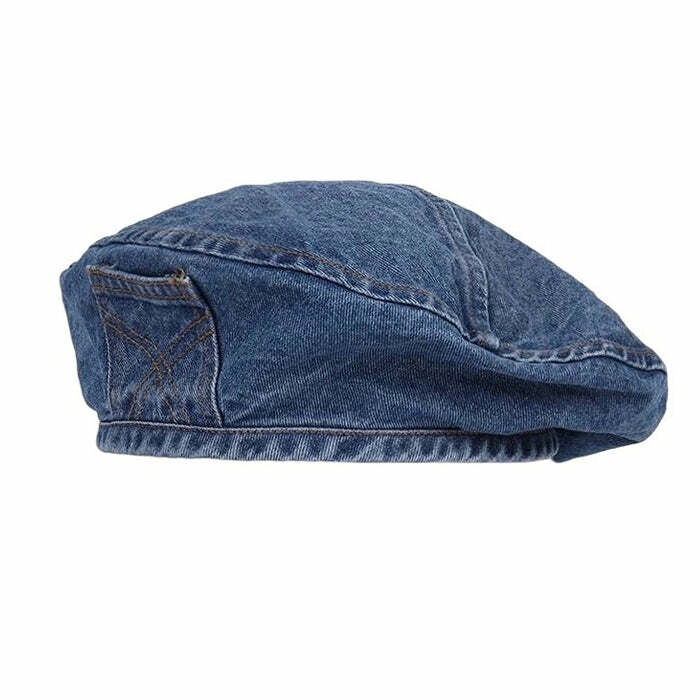 Chic Denim Beret Hat for Effortless Spring Outfits & Fashion Looks