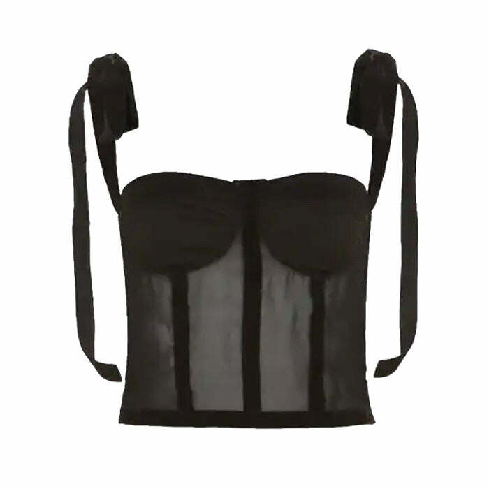 Chic French Girl Bow Corset Top: Perfect for Spring Outfits & Date Nights