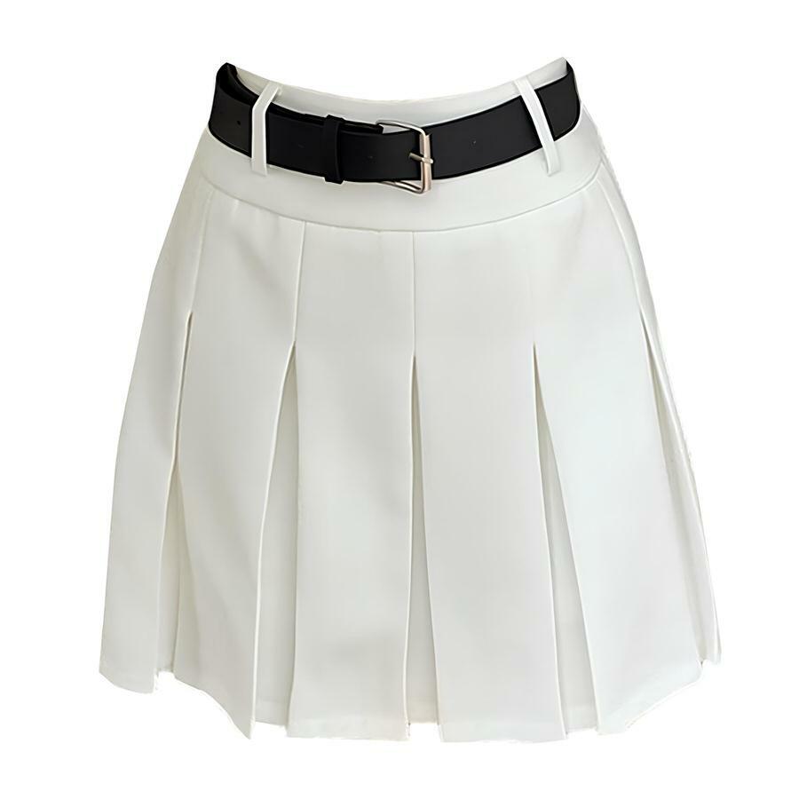 Chic Good Manners Knee-Length Pleated Skirt: Perfect for Spring Outfits