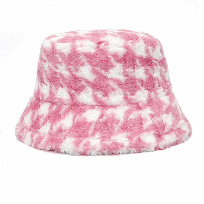 Chic Houndstooth Bucket Hat for Stylish Spring Outfits & Concert Looks