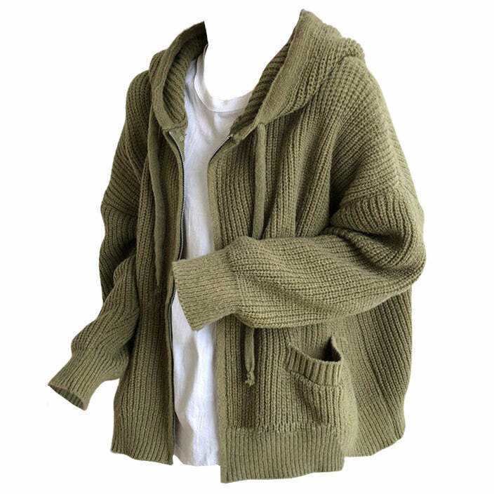 Chic Hygge Knit Zip Up Hoodie: Perfect for Spring Outfits & Casual Looks