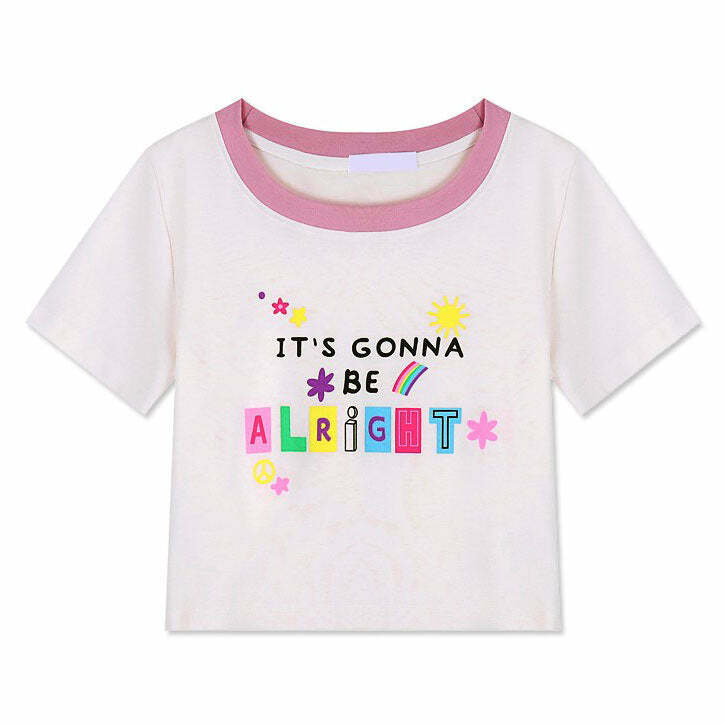 Chic It's Gonna Be Alright Crop Top: Perfect for Concerts & Casual Outfits