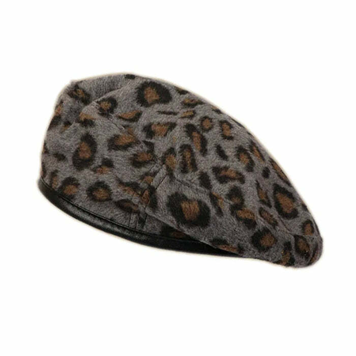 Chic Leopard Beret Hat for Stylish Outfits and Fashion Inspiration