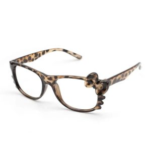 Chic Leopard Bow Glasses for Stylish Outfits & Fashion Inspiration