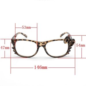 Chic Leopard Bow Glasses for Stylish Outfits & Fashion Inspiration