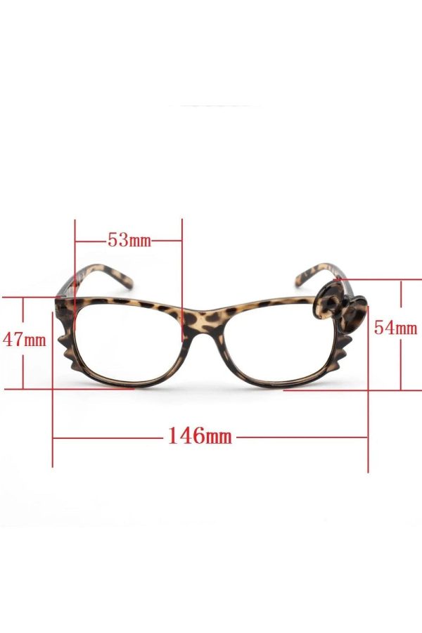 Chic Leopard Bow Glasses for Stylish Outfits & Fashion Inspiration