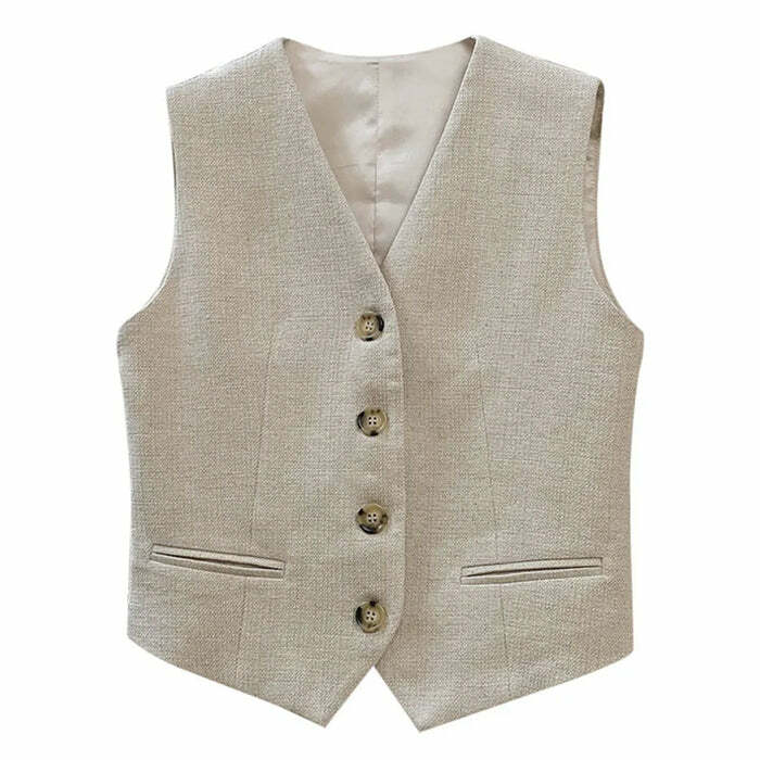 Chic Linen Vest for Effortless Spring Outfits & Stylish Layering